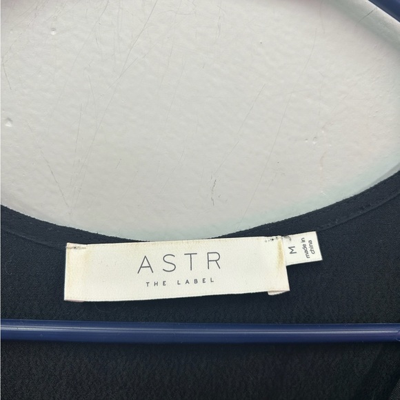 ASTR  Black Wrap Dress Size Medium - Picture 3 of 3